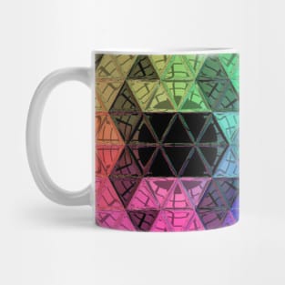 Blue Vintage Floral Abstract Wallpaper Mug